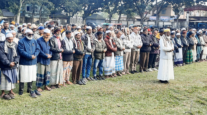  বিএনপির চেয়ারপার্সন বেগম খালেদা জিয়ার ইন্তেকালে খানখানাপুরে গায়েবানা জানাযা 